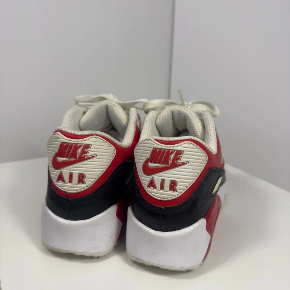 Nike Air Max 90 Leather PS Kids Size 4Y White Dusted Clay Sneakers 833414-107